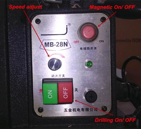 Macchina magnetica del tipo infilatura di perforazione della perforatrice di CNC e spillare 0